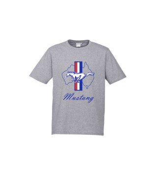 Tee with Front DTF Print:Marle Grey