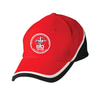 Tri Contrast 60TH Cap:Red/White/Navy