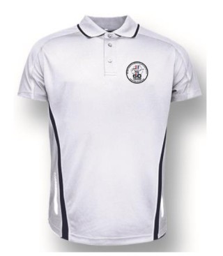 Unisex 60th Elite Sports Polo:Navy/White