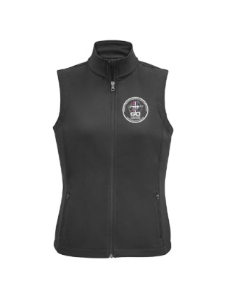 Ladies 60th Softshell Vest:Black